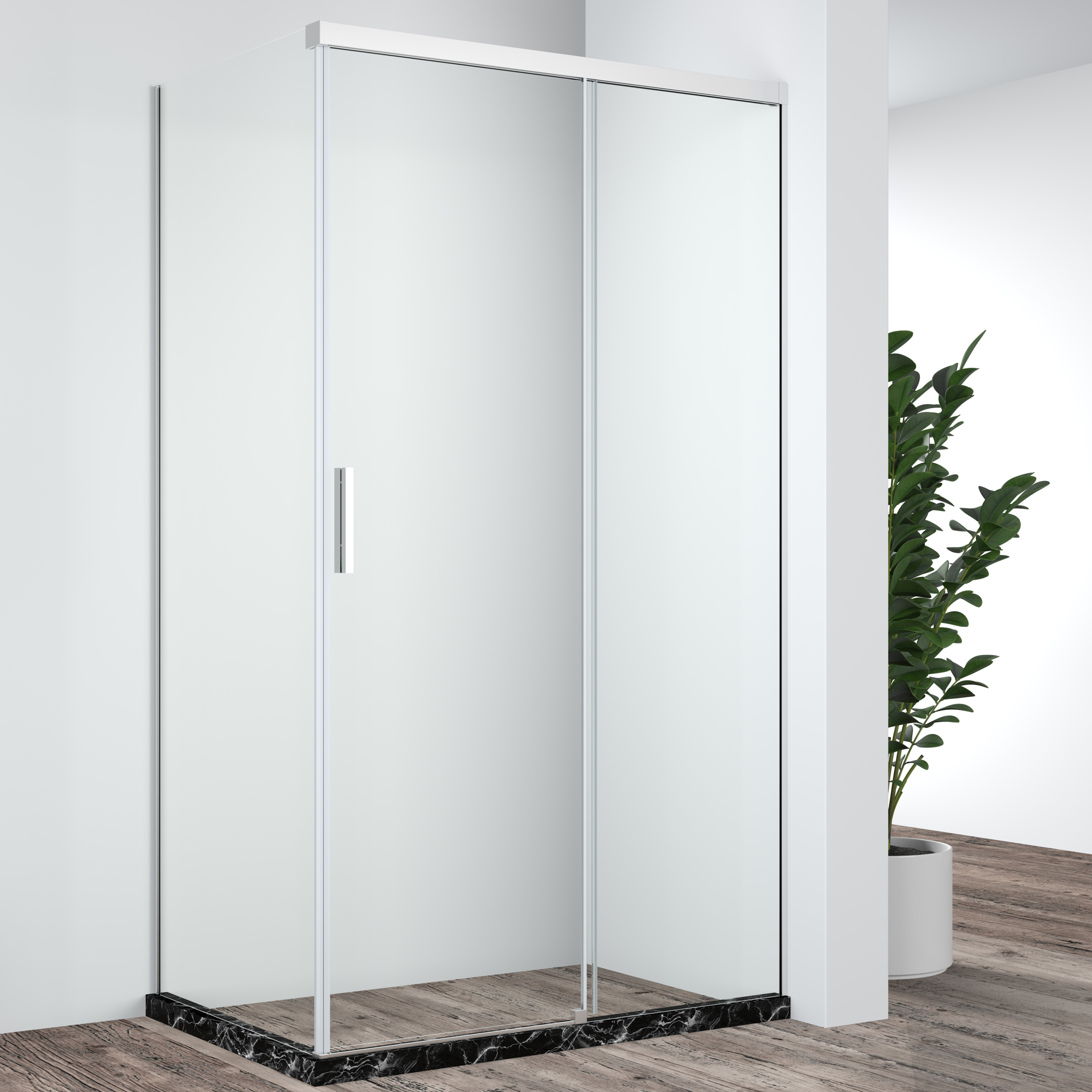 Black shower enclosure; shower room; shower doors; shower cubicle;sanitary;bathtub;