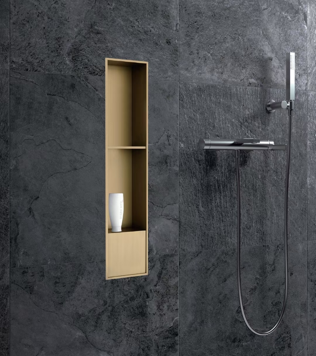 Washroom stainless steel niches