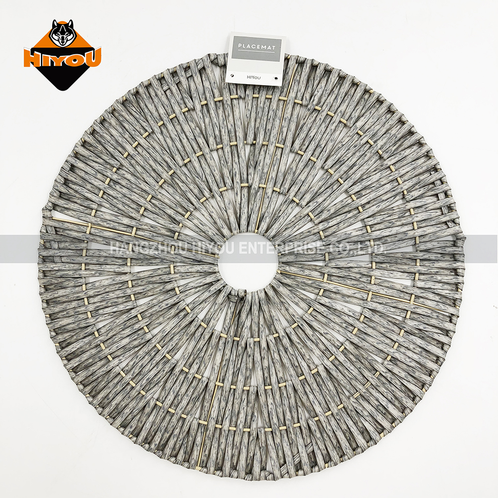Round PP woven placemat