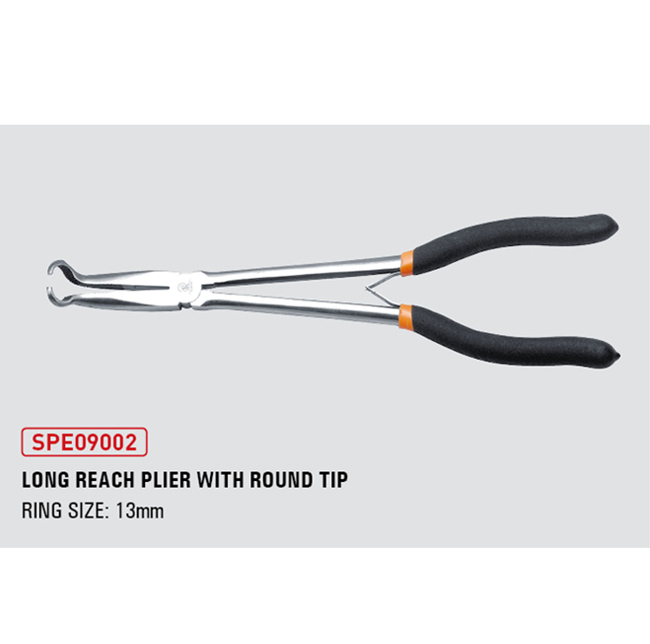 Long reach plier with round tip 13mm