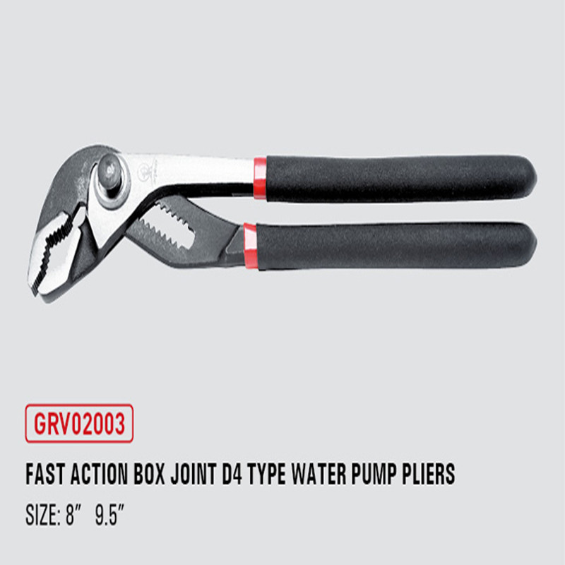 Fast action box joint D4 type water pump pliers