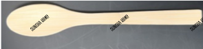 Disposable wooden spoon