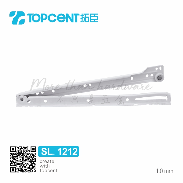 SL.1212 TOPCENT furniture powder coated side mounted roller channel