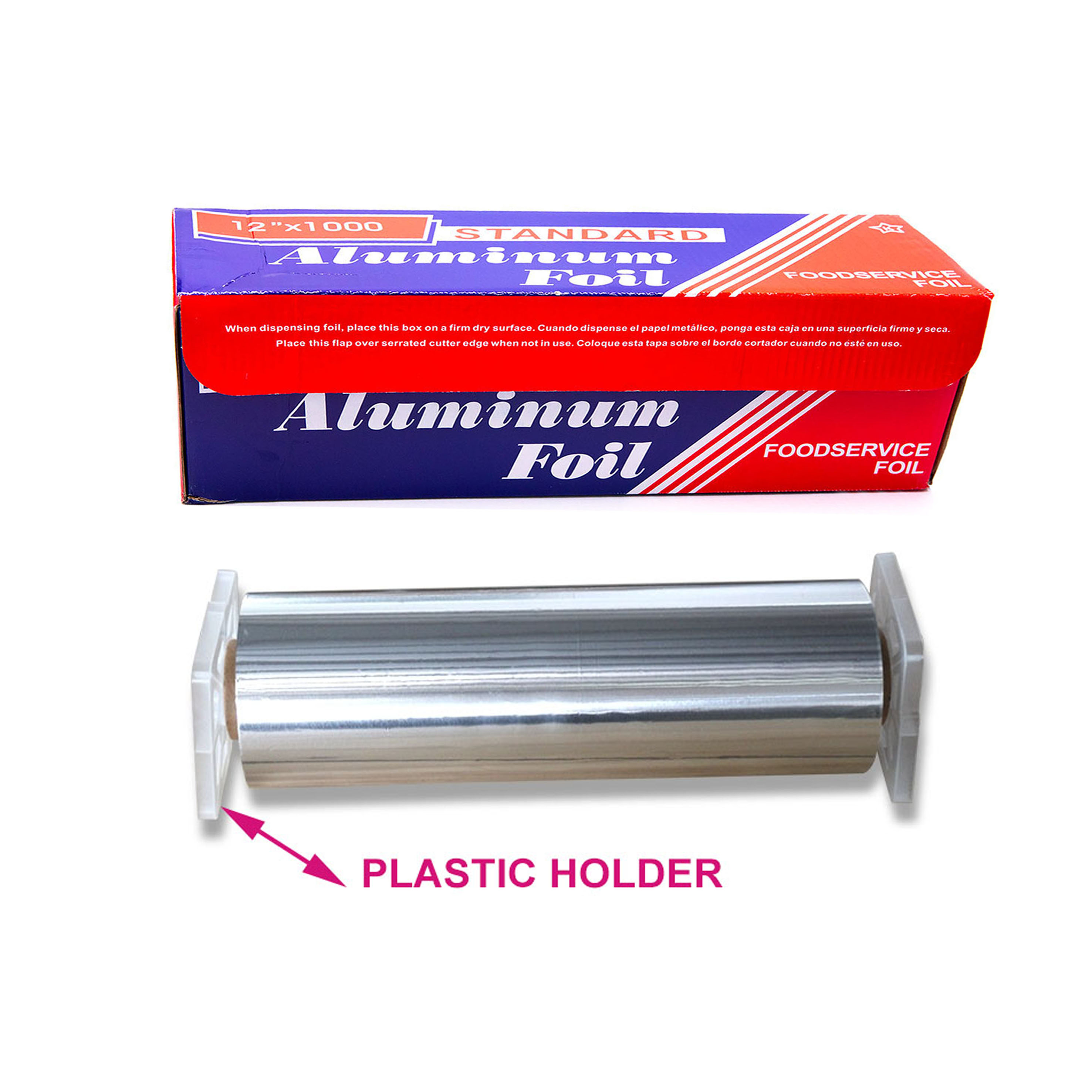 Foodservice Heavy-Duty Aluminum Foil Roll - 12" x 500'