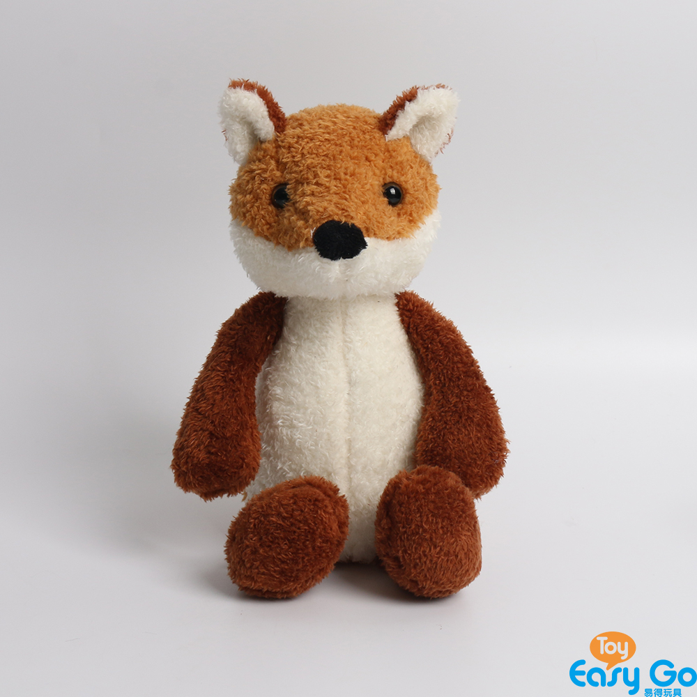 Pearl velet fabric soft plush toy stuffed fox