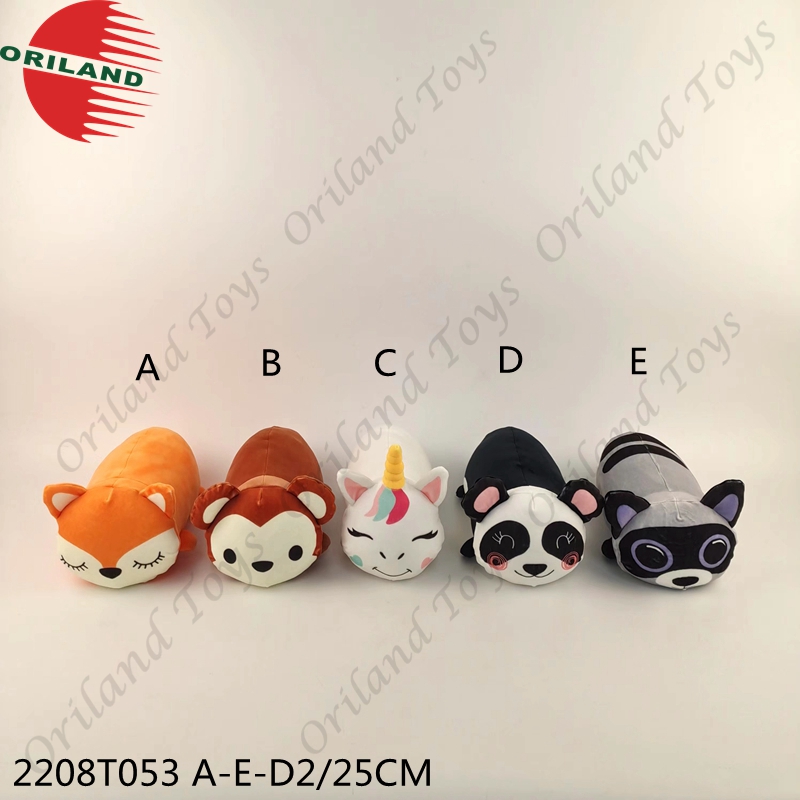 Spandex soft plush animal cushion