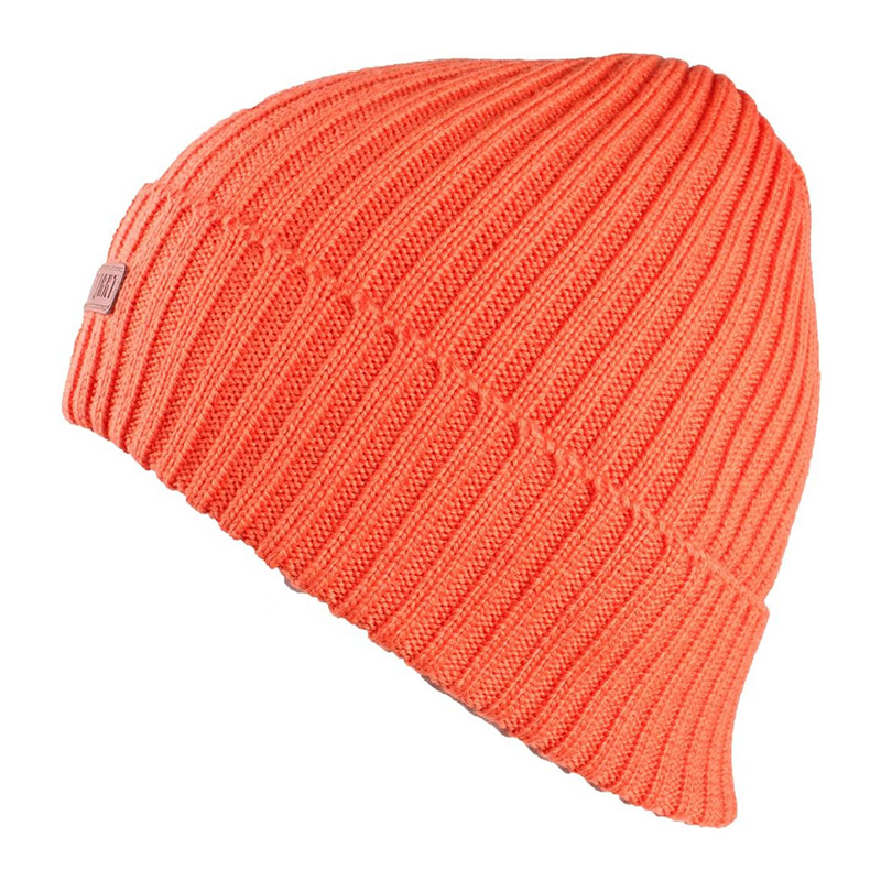 Merino Wool Beanie with Cuff Rollup Street Style Fisherman Hat Knitted 100%