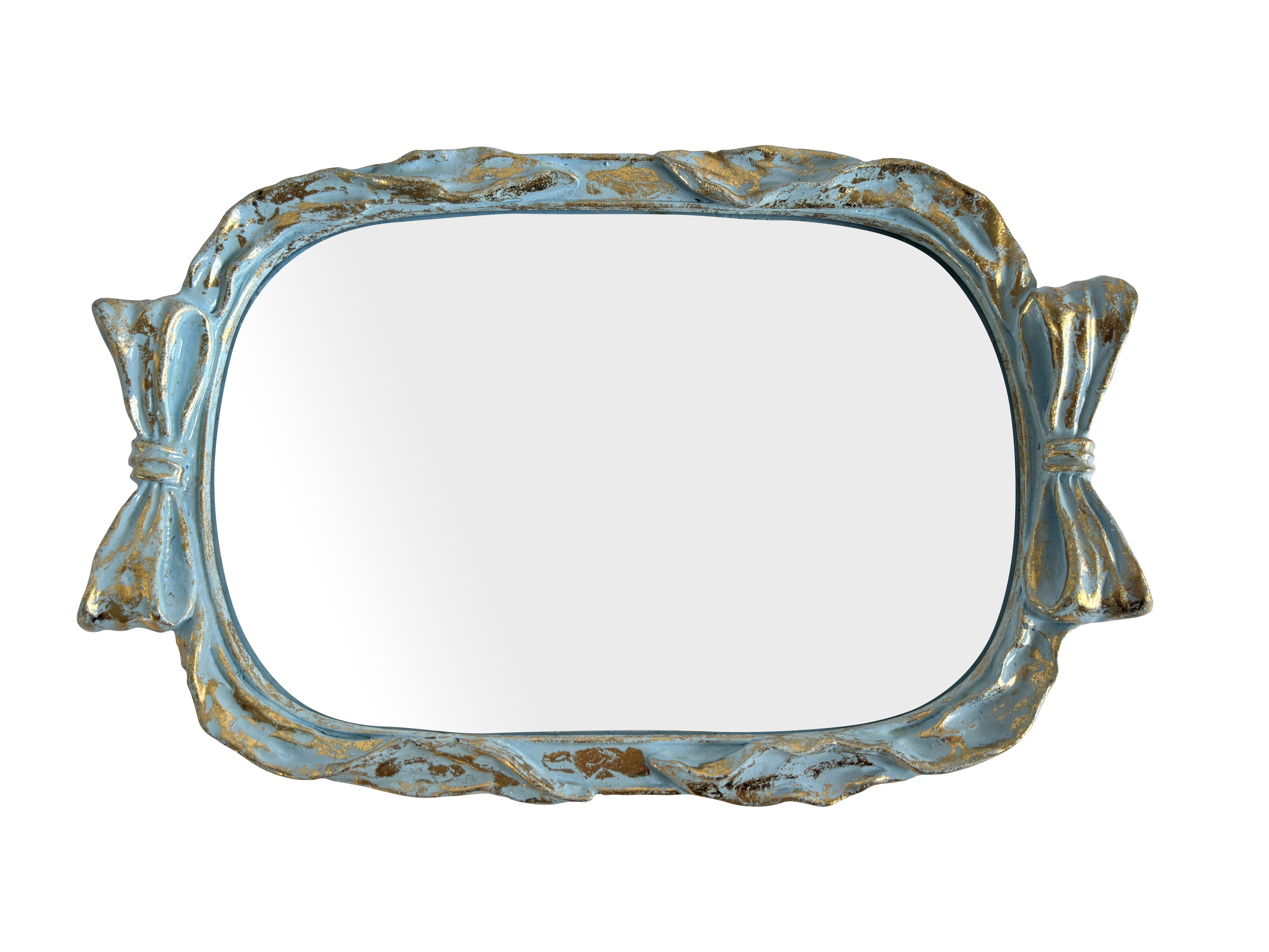 Metal framed mirror