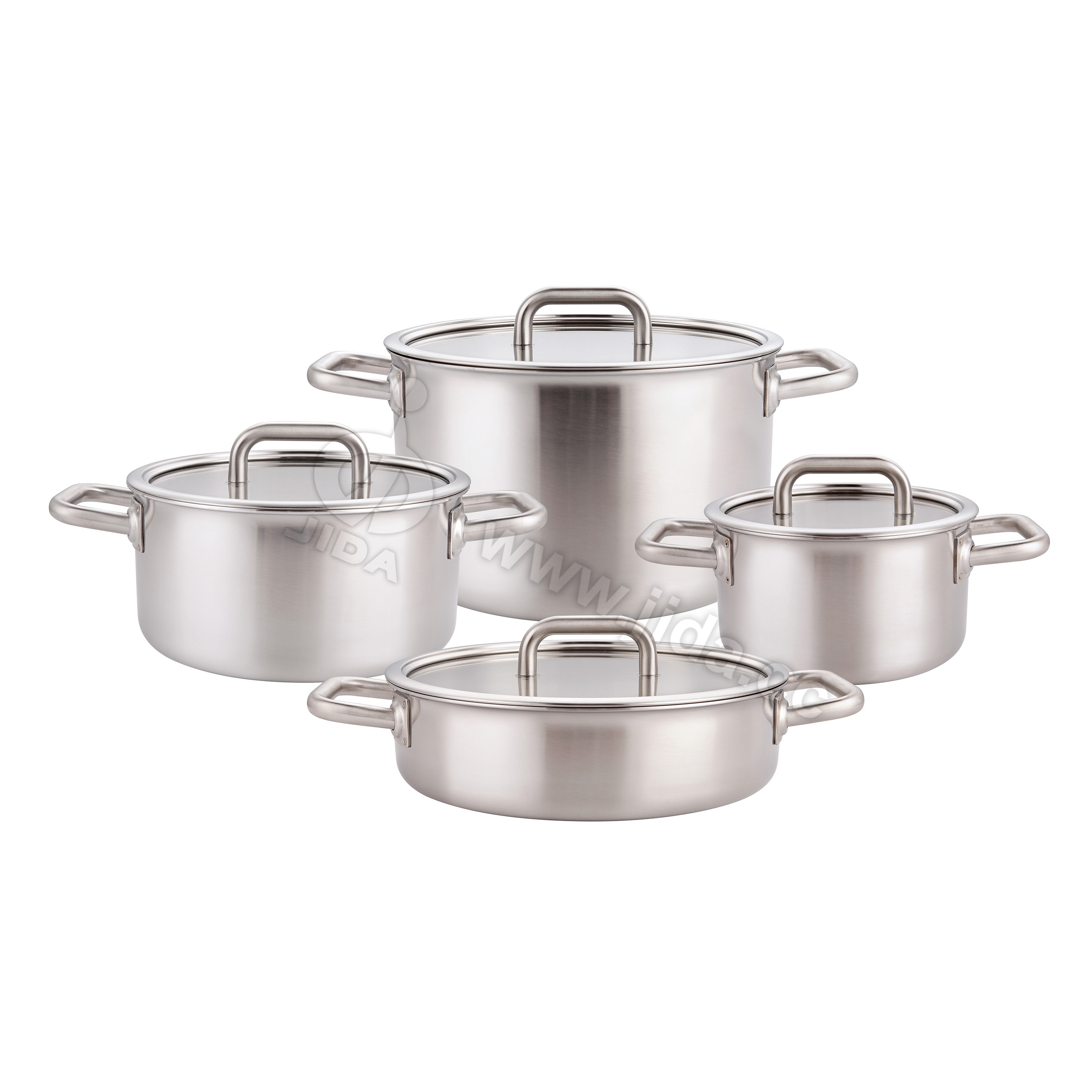 8pcs cut edge pot