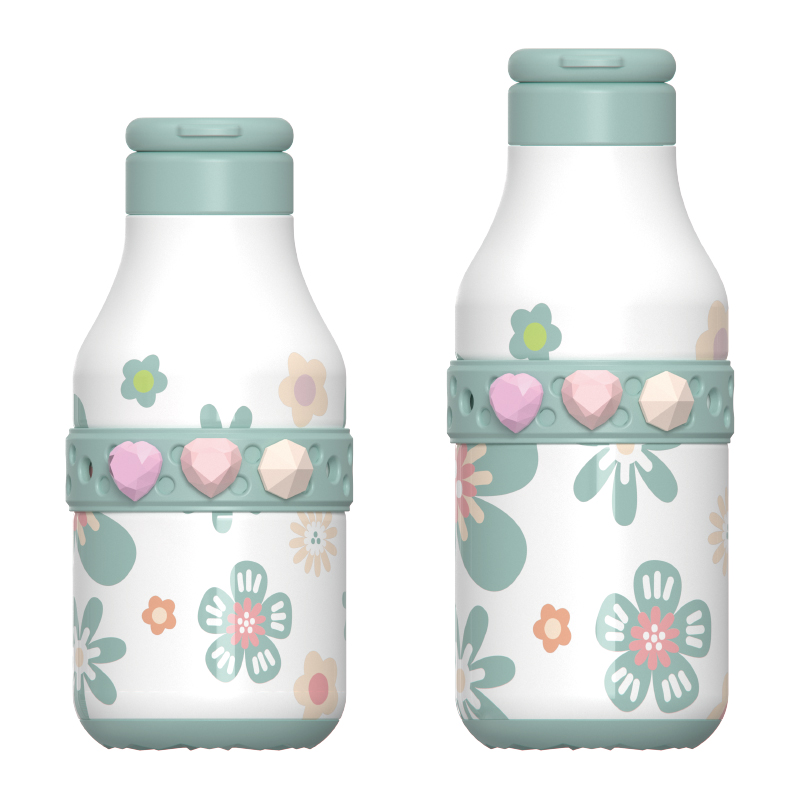 Double wall Vacuum Sugar‑Free Scent‑Infused Insulated Water Bottle with Handle & Flip Top Straw