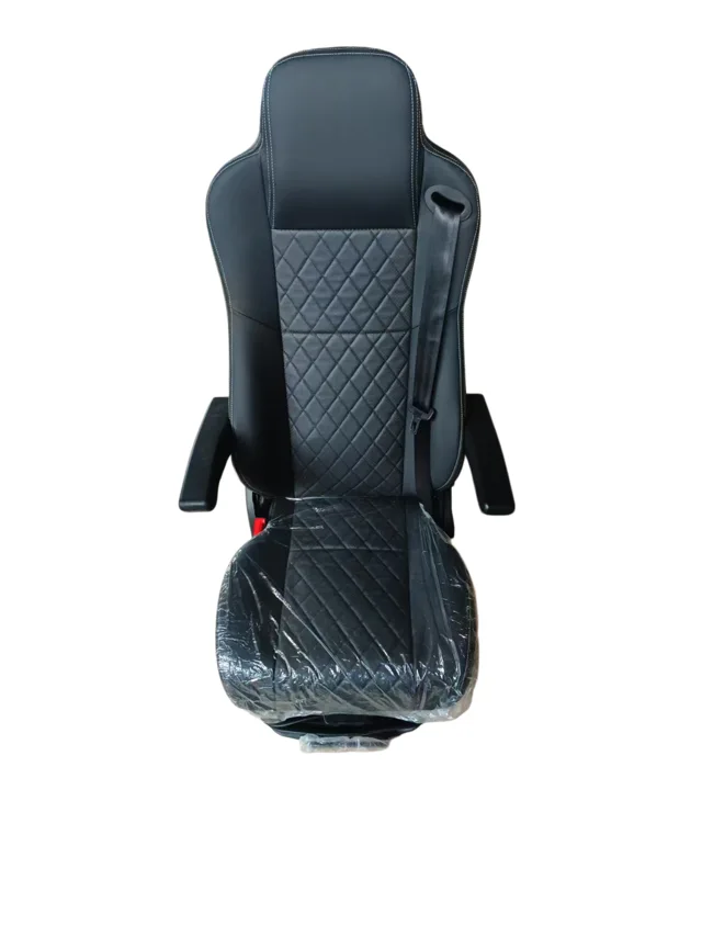 Suspension Tractor Seat With Armrest Integrated Safety Belt, Luxury Driver Seat for Truck Excavator Harvester FD-854