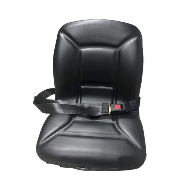 Black Grid PVC Adjustable Shock Absorbing Tractor Seat Replacement for Farm Loader Harvester Agricultural Machinery FD-836