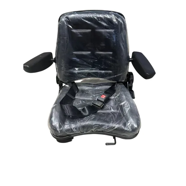 Adjustable Backrest Machinery Seat With Foldable Armrest Safety Belt for Tractor Forklift Excavator Mower FD-820