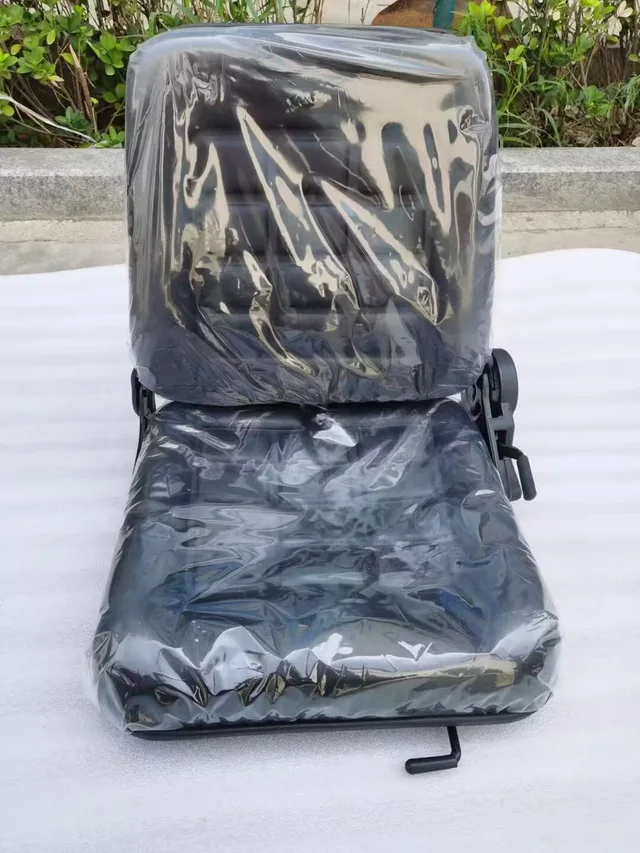 Foldable Reclining Tractor Seat Adjustable Backrest Driver Seat For Forklift Excavator Loader Farm Construction Machinery FD-816