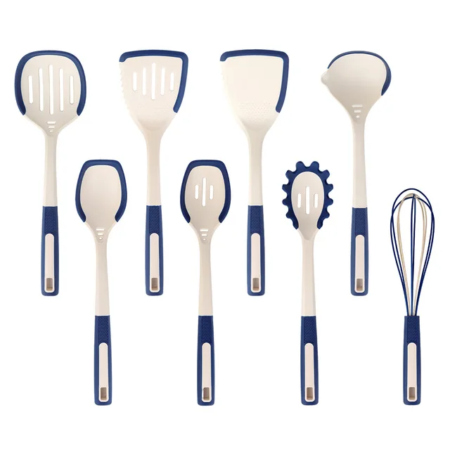 Food-grade high-temperature resistant 8-piece set, soup spoon, strainer, household spatula set, kitchenware, non-stick pan special spatula