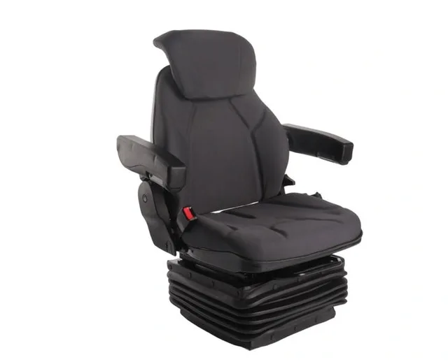 Fabric Suspension Tractor Seat With Headrest Armrest Safety Belt, Heavy Duty Driver Seat for Harvester Excavator Loader FD-985