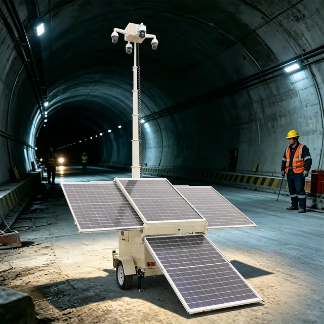 Solar Installation Camera Tower