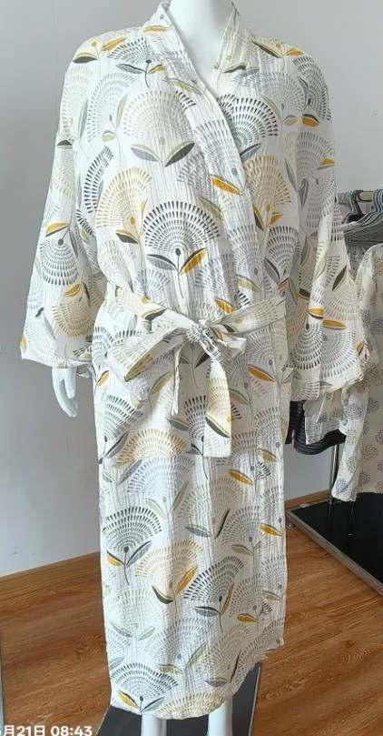 100% Cotton Muslin Fabric loungewear pajamas