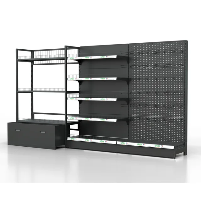 Transparent shelves