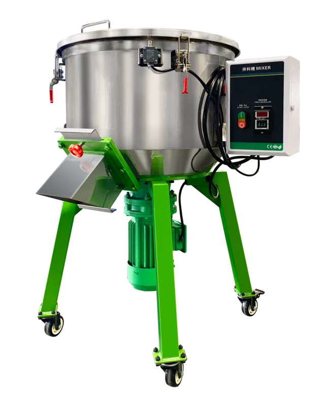 Plastic mixer Different raw materials and additives are mixed in the mixer before granulation.