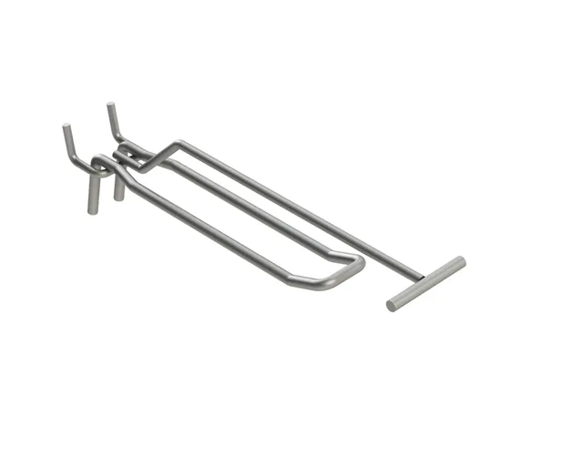 Metal Security Euro Display Pegboard Chromed Hook