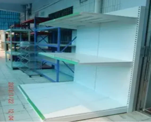 Supermarket shelves