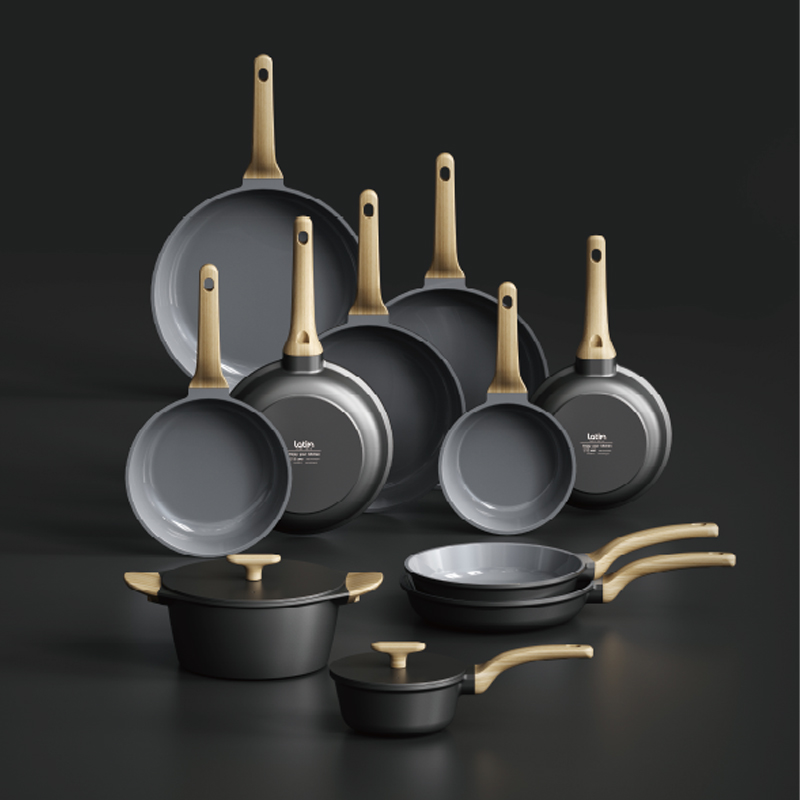 Die‑cast Aluminum Non‑Stick Cookware Set