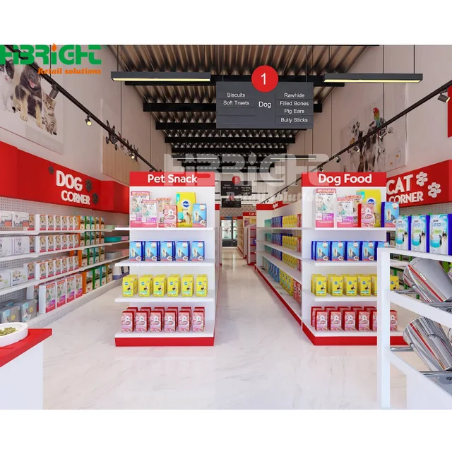 Supermarket design service pet store