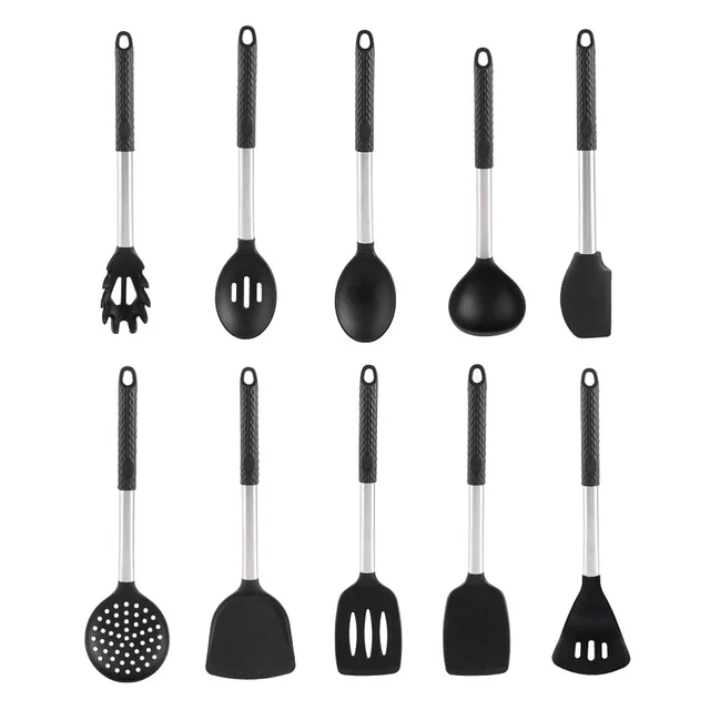10-piece silicone kitchenware set