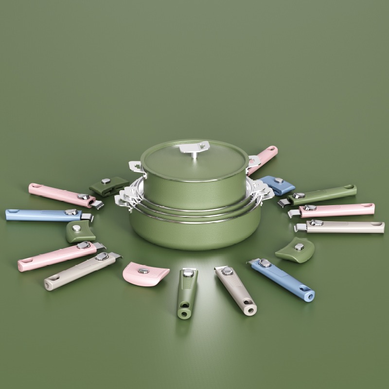 Tri-ply stainless steel cookware set