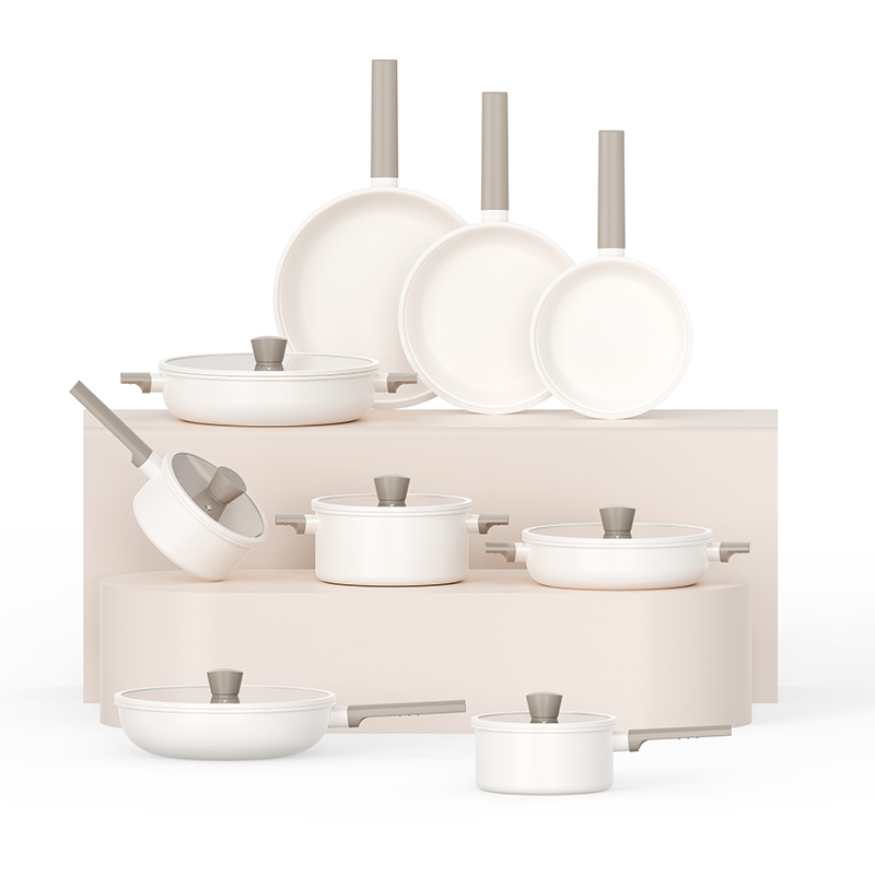 Pressed Aluminum Non‑Stick Cookware Set