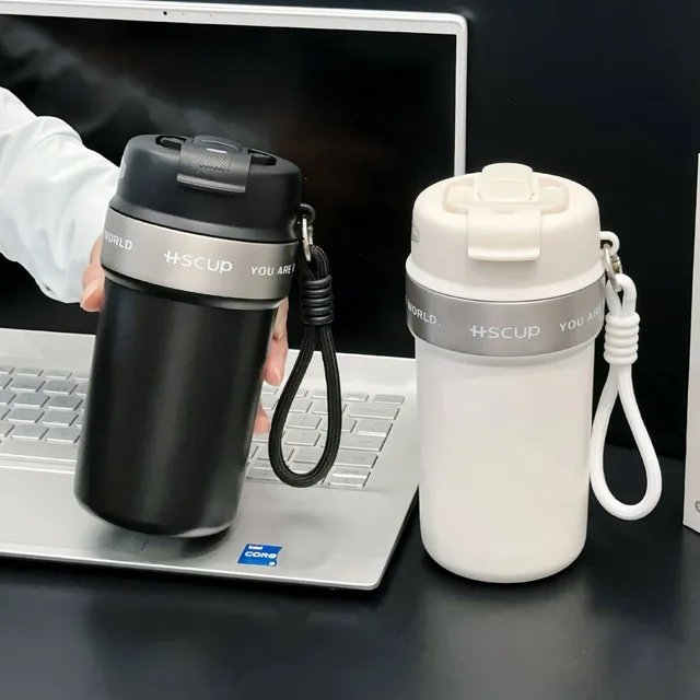 Stainless steel double-layer vacuum coffee keeping cup