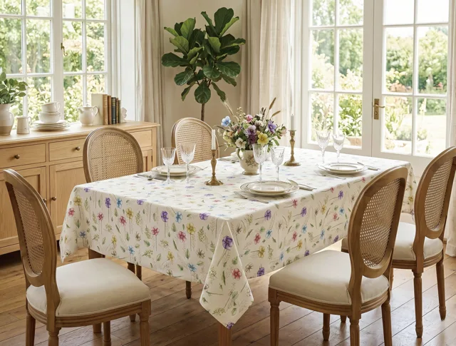 PVC Table Cloth With Polyester Backing