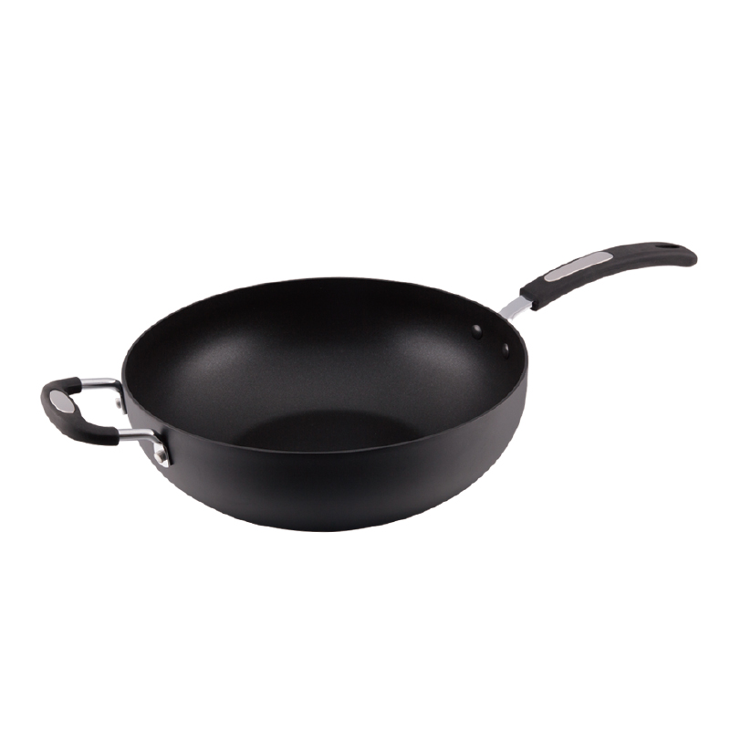 Forged aluminum non-stick WOK