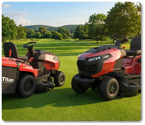 Gasoline tractor riding lawn mower