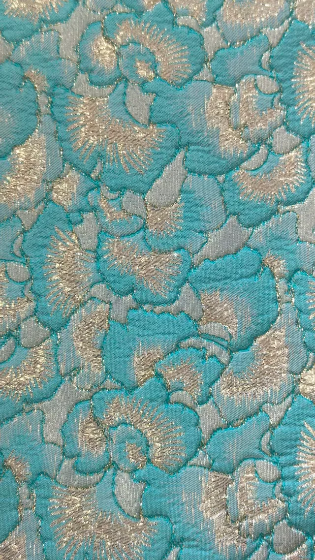 Fashion metallic brocade fabric for coat clothing