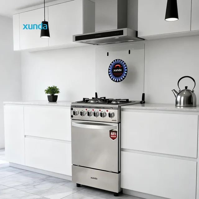 Xunda Hot Sale 3 Gas 1 Electric Multifunctional Oven Stove with Gas Stove Oven All-in-one Oven with Grille Rack Tray Oven