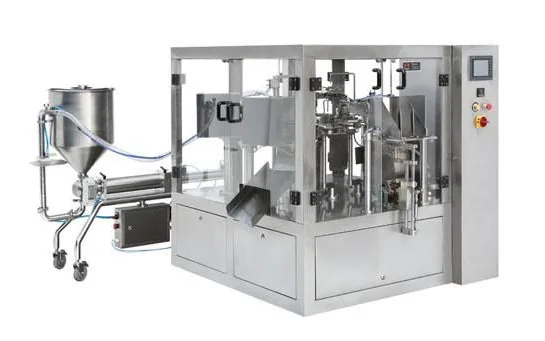 Rotary automatic folding ear packaging machine