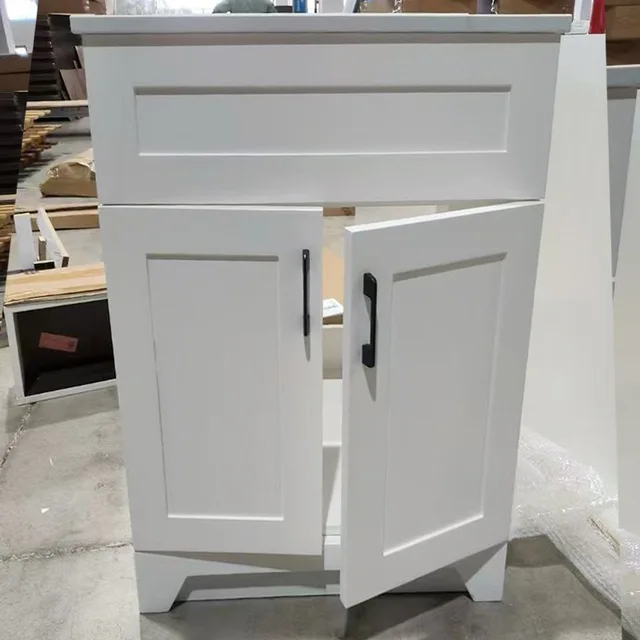 24" Ready to Assemble 2-Door Bath Vanity Cabinet, White