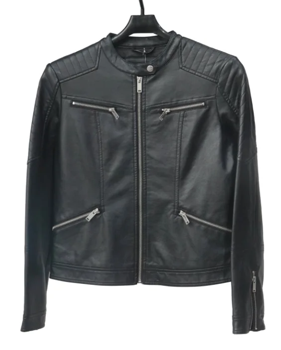 Women's PU jacket;
