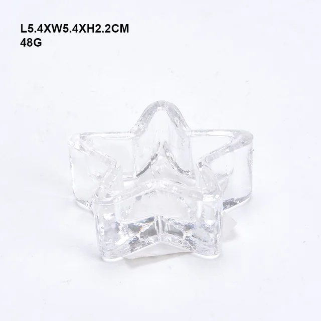 #Clear high quality glass candle holder