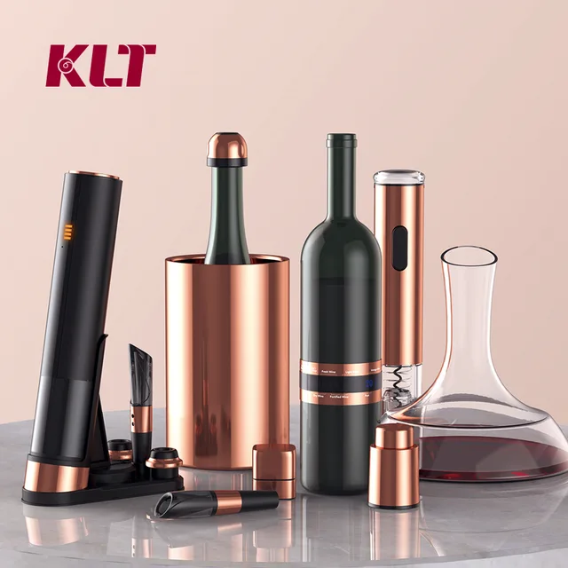 Electric Wine Opener and Wine Accessories KLT The Copper Custom Proposal