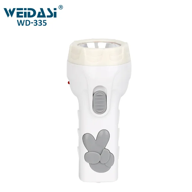 Rechargeable mini torch portable flashlight with hidden plug indoor outdoor for emergency