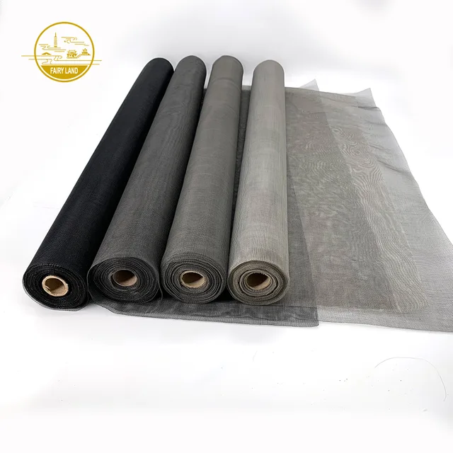14*14 mesh 80g leno weave insect screen black fiberglass rools retractable insect screen window