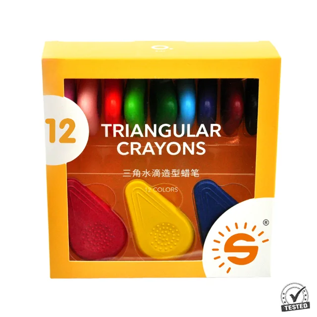 Triangular crayons