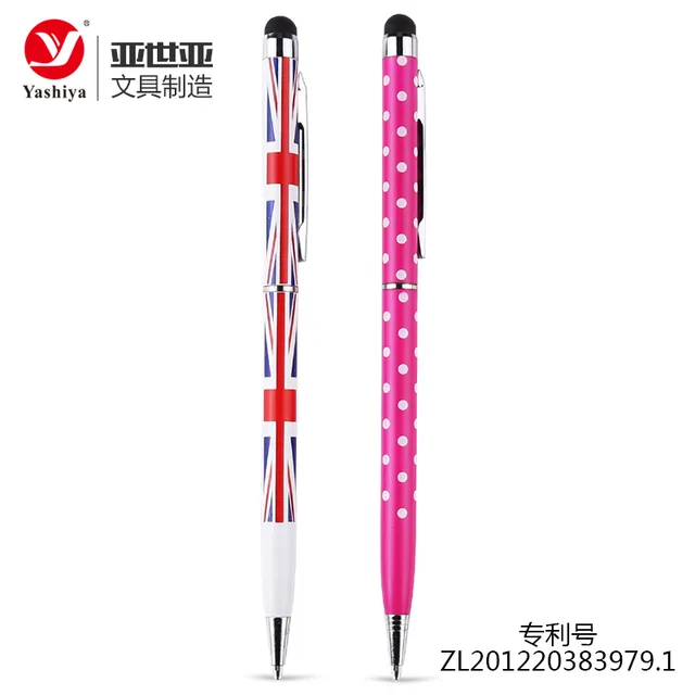 Asia stationery SYT9063C aluminium Classical twist action slim stylus pen