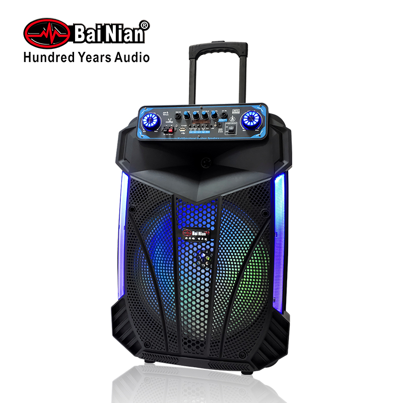 Trolley Speaker、15Inch Outdoor Active Speaker Sound Audio,Wireless Speaker,BT Speaker