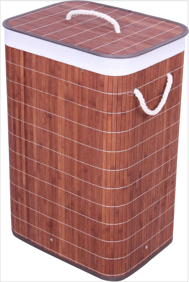 Rectangular Bamboo Hamper,bamboo laundry basket