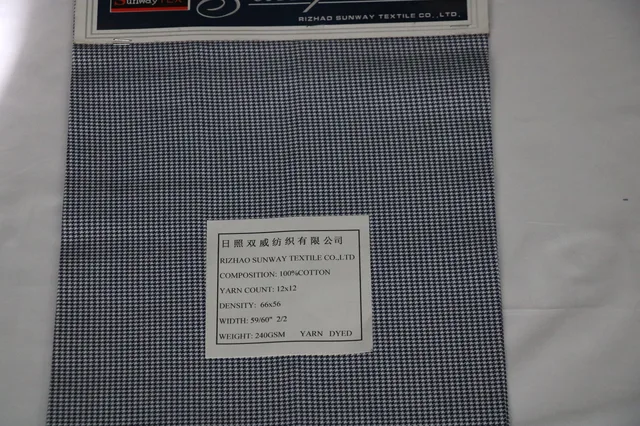 100%cotton 240gsm Yarn Dyed