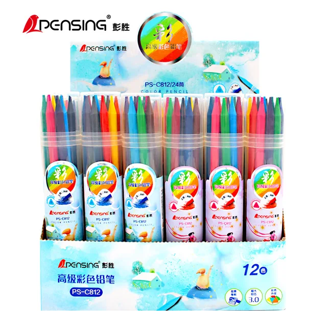 Woodfree color pencil,matched lead,body and surface